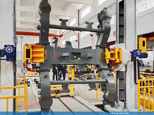 Automatic Railway Bogie Frame Turnover Device Tilting Machine