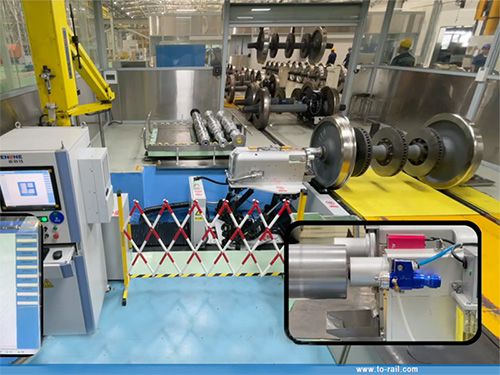 EMU Fixed Ultrasonic Test Machine for Railway Hollow Axle
